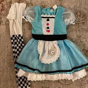 Toddler girl Alice in Wonderland Costume size 2 to 4 years